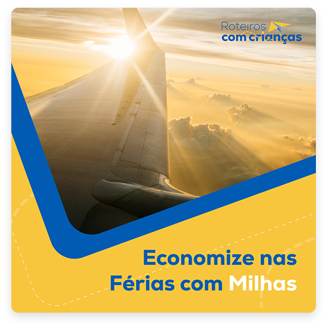 Post do instagram sobre economize nas férias com milhas