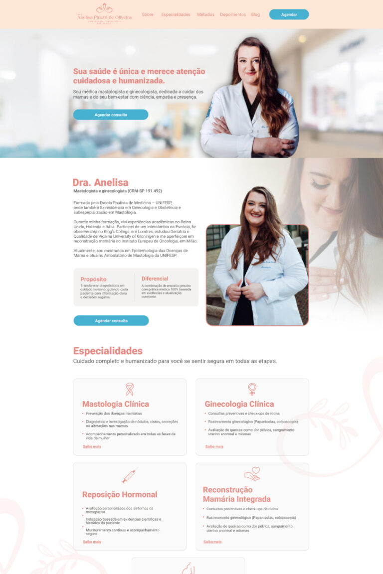 Site para empreendedora